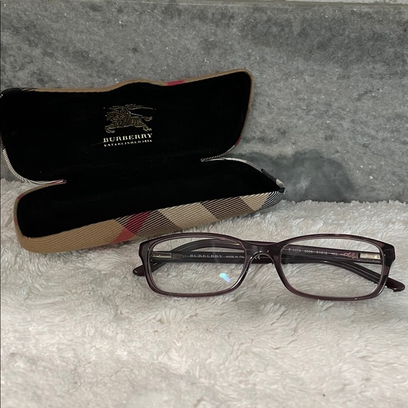 Burberry Amethyst Reader Eyeglasses with Signature Case - Picture 1 of 6
